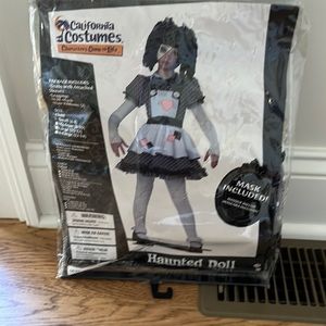 Haunted doll costume with mask. Child small